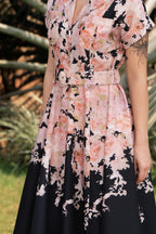 Maison Rose Dress - Black Rose
