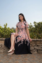 Maison Rose Dress - Black Rose