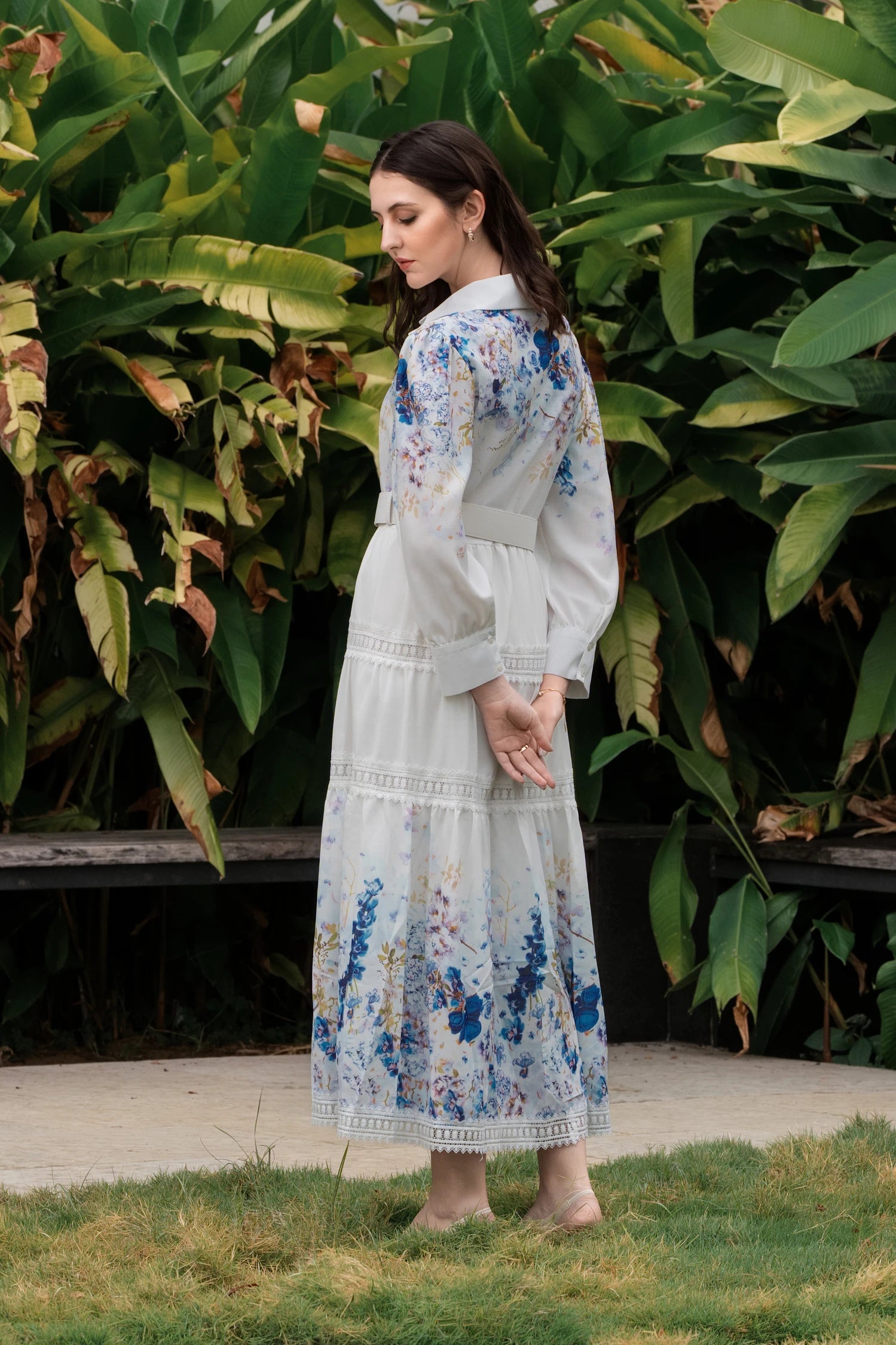 Rose Jardin Signature Dress - Blue