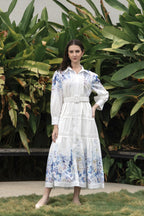 Rose Jardin Signature Dress - Blue