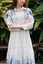 Rose Jardin Signature Dress - Blue
