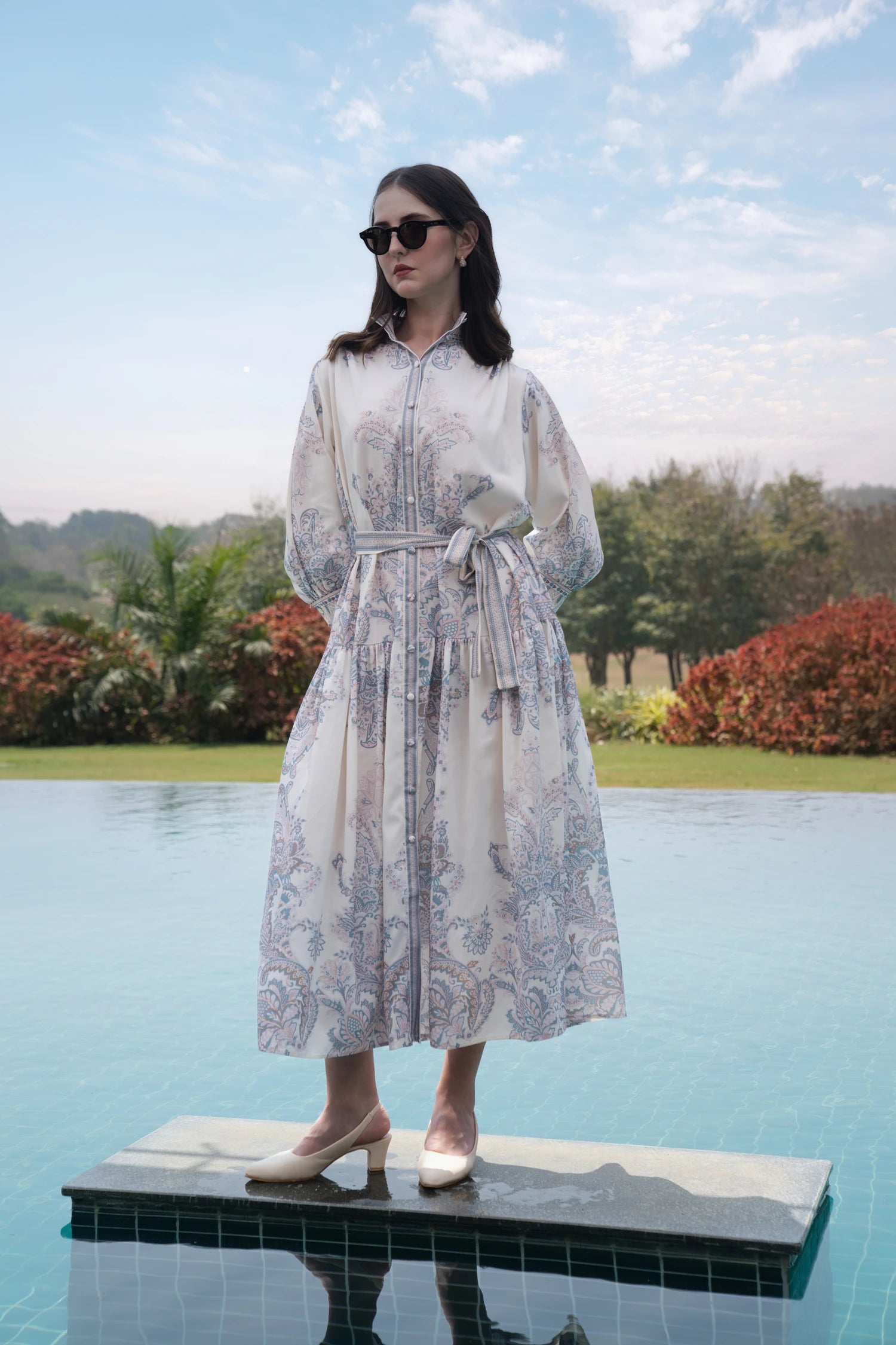 The Amalfi Paisley Dress