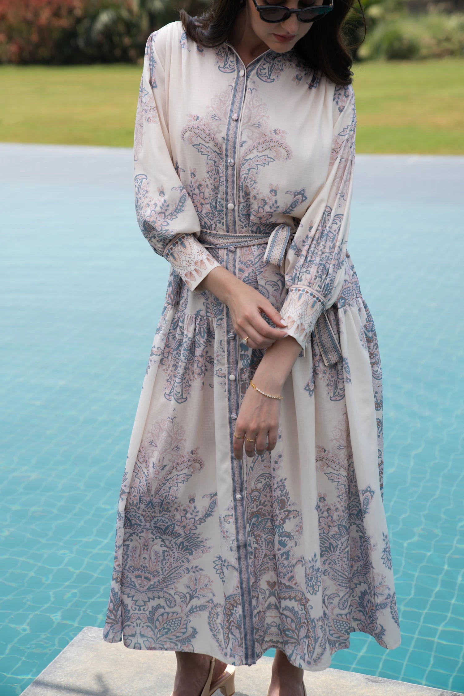 The Amalfi Paisley Dress