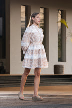 The Capri Lace Dress - Blush Beige