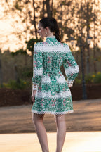 The Capri Lace Dress - Green
