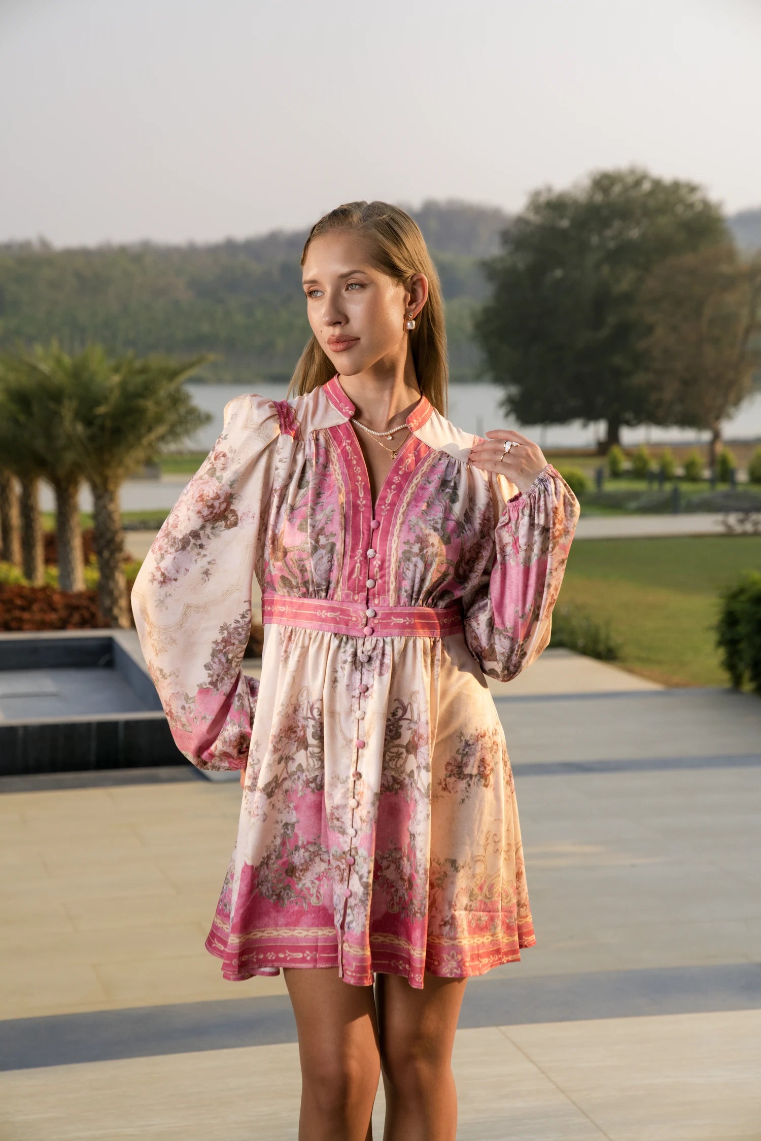 The Duchess Bloom Dress-Pink