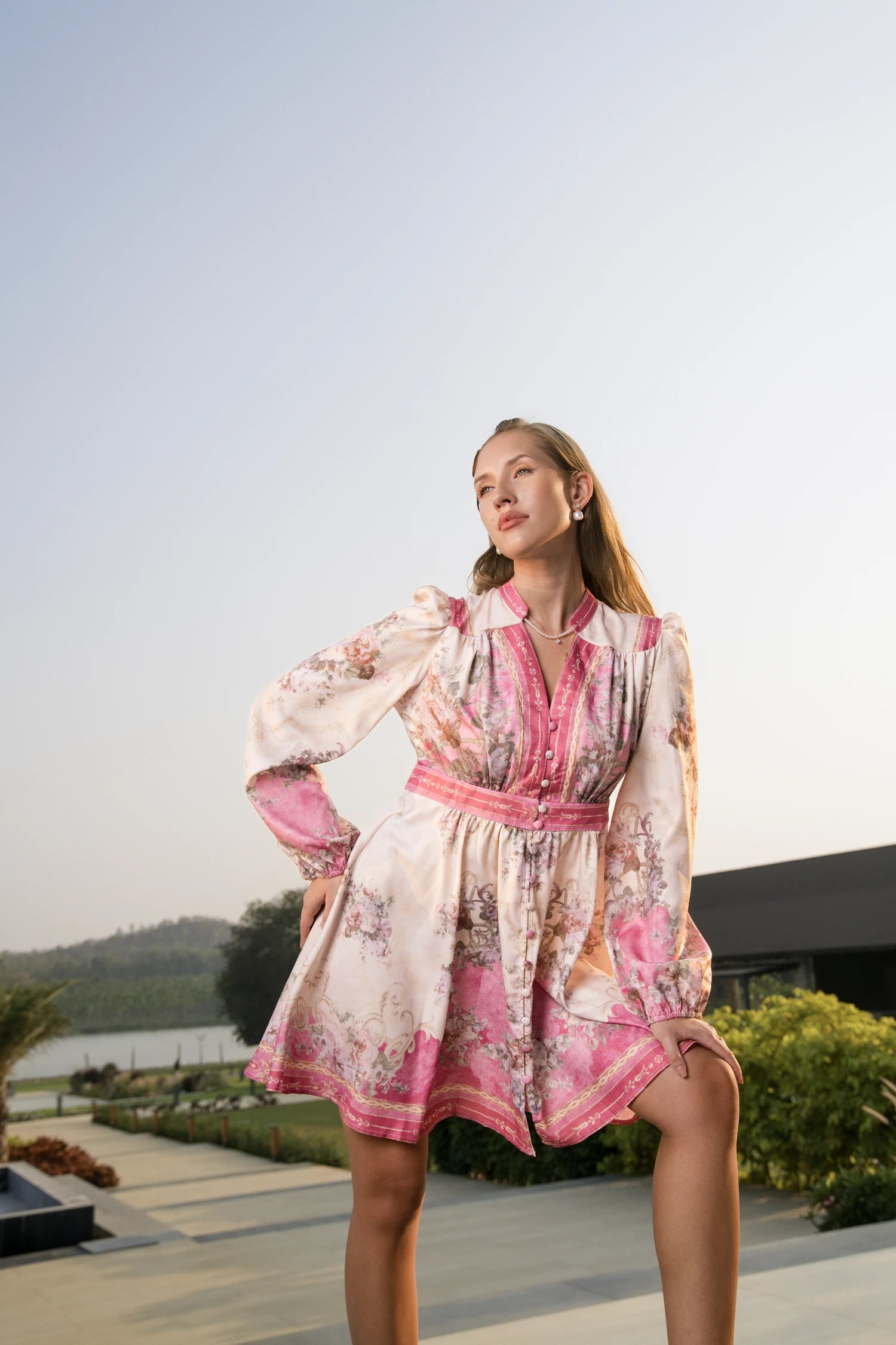 The Duchess Bloom Dress-Pink