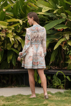 The Duchess Bloom Dress-Turquoise